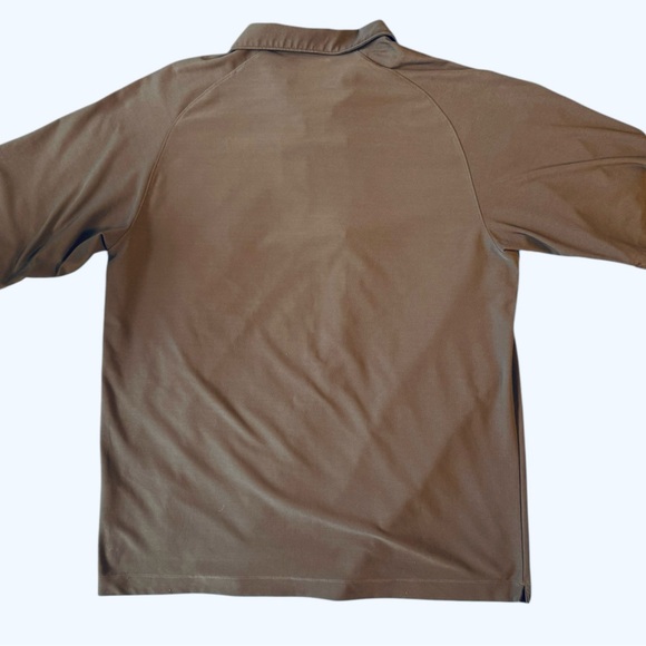 Nike Golf FitDry Quarter-Zip Polo –Size Large Brown Excellent Like-New Condition - Picture 4 of 5